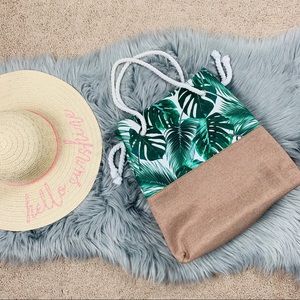 Banana leaf tote bag